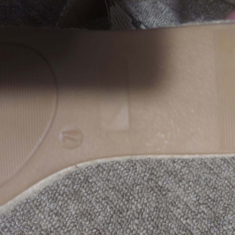 Source Unknown Snakeskin Pattern Platform Sandals - image 5